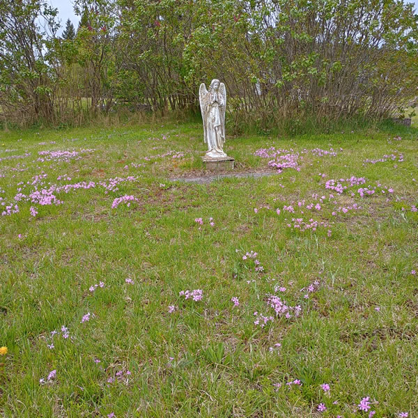 Photo of a cemetery statue