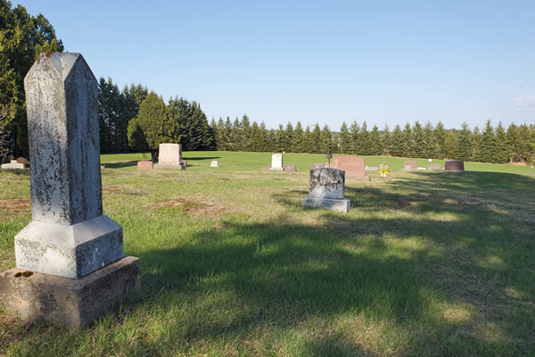 Image of the main view of the cemetery